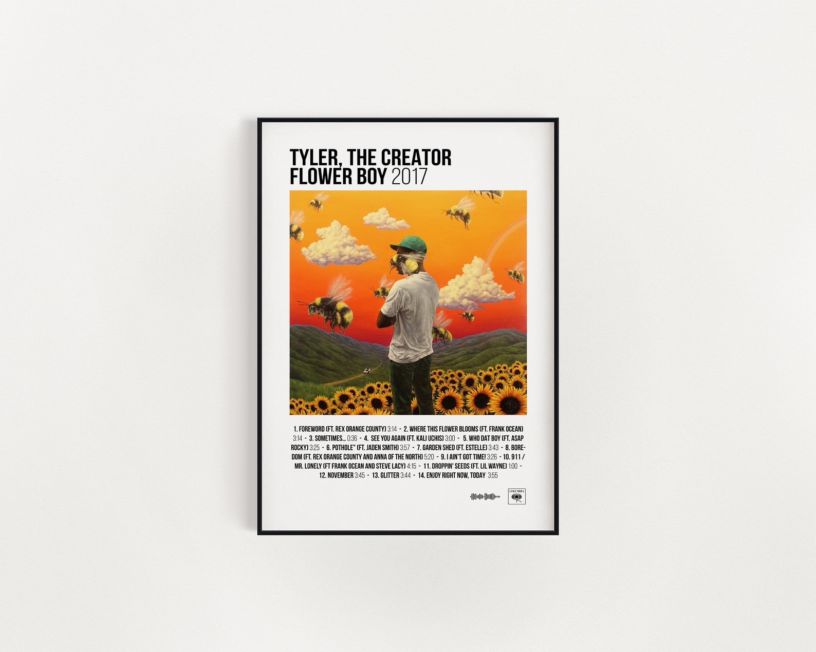 Flower Boy Album Cover Poster Print Album Cover Poster Music Etsy