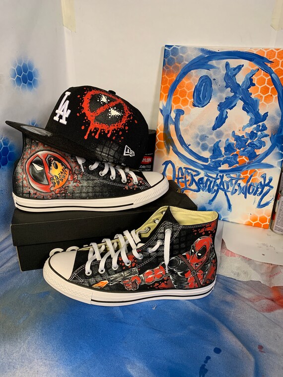 deadpool chuck taylors