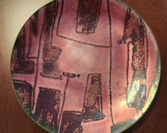 Shirley Rosenthal Enamel on Copper Plate