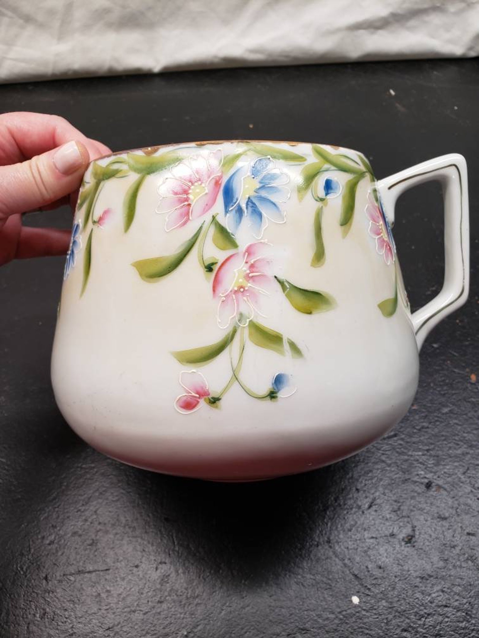 Antique Hand Painted Lemonade Set Etsy