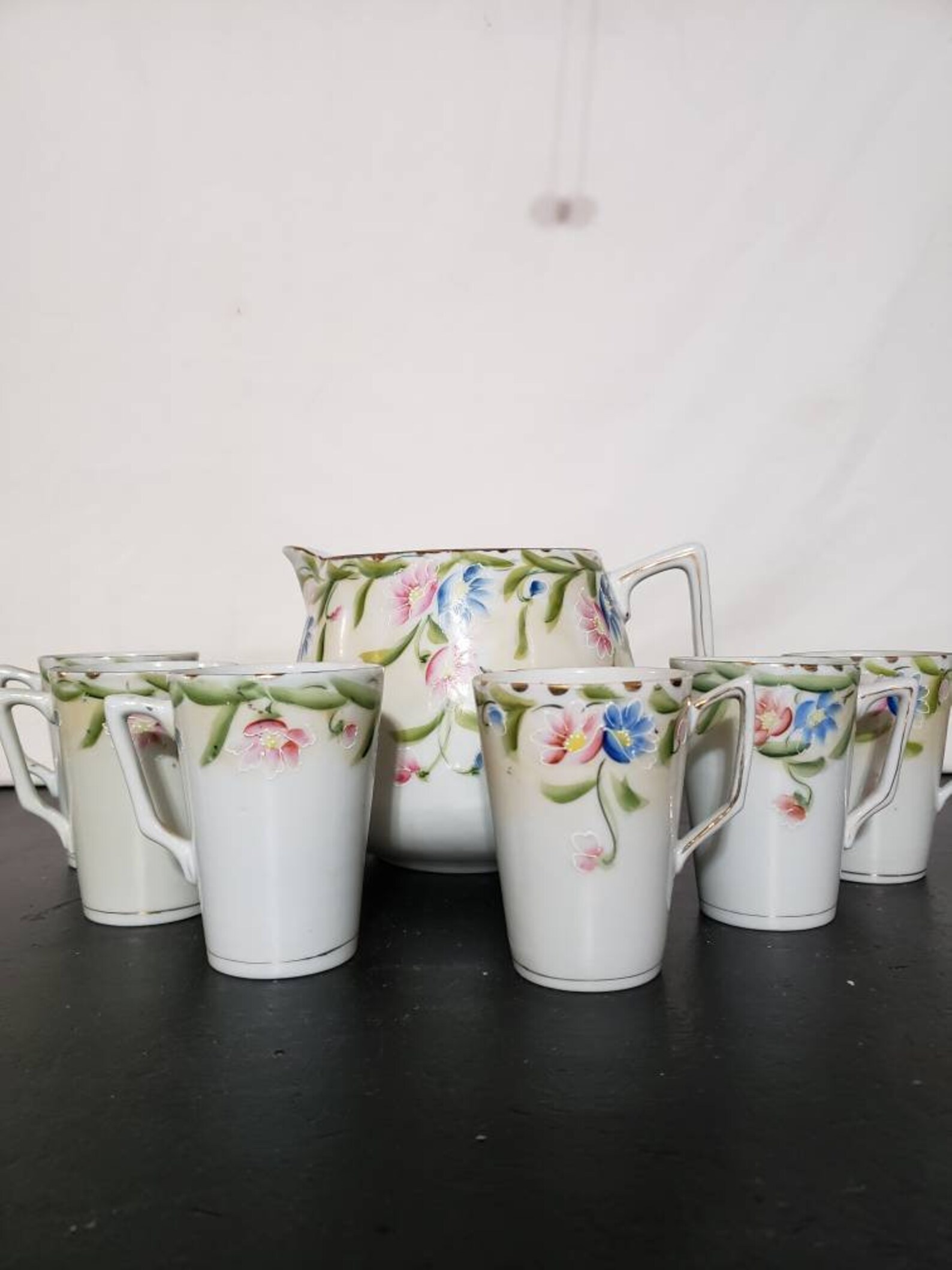 Antique Hand Painted Lemonade Set Etsy