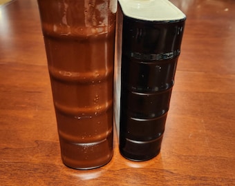 W.R. Paterson Glasgow, Scotland Ceramic Book Decanter Pair