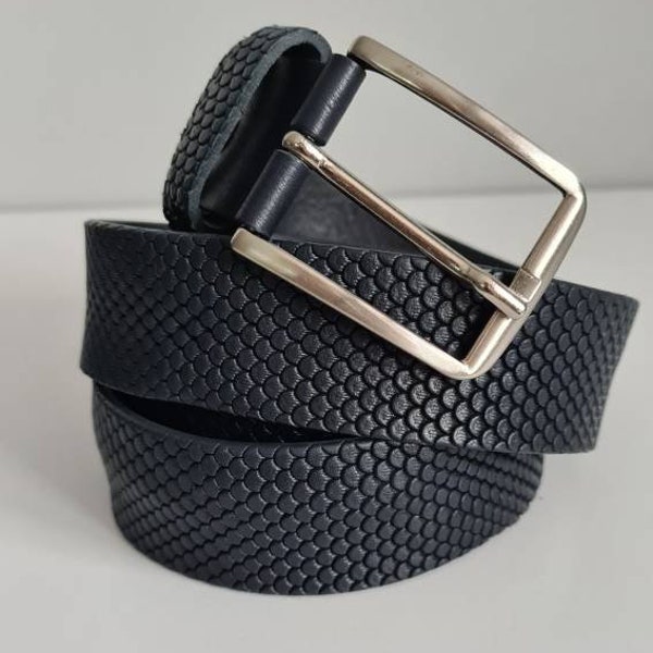 Conte Max leather belt, made in Italy