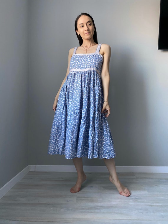 Cacharel linen liberty sammer dress, midi dress