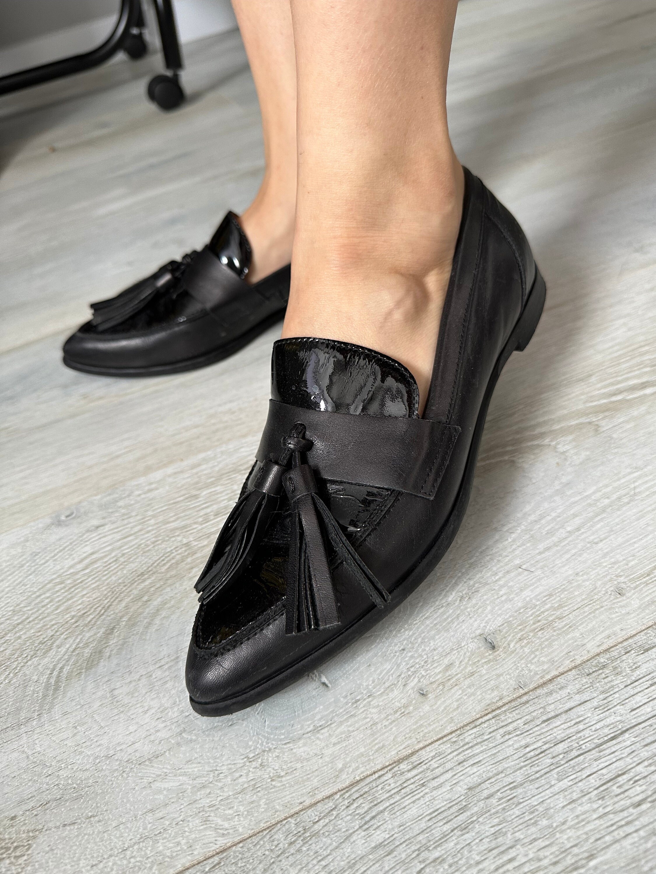 Max Mara Weekend Black Leather Loafers Shoes - Etsy Max Mara Weekend Black Leather Loafers Shoes - Etsy