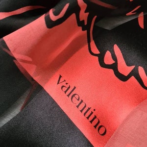 Valentino Silk Scarf - Etsy