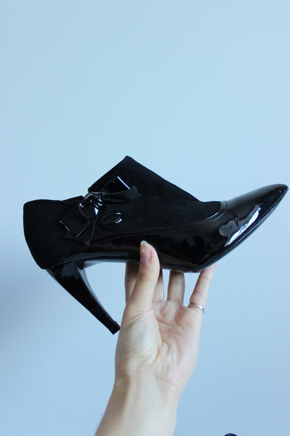 Miu Miu boots, leather shoes, patent leather shoes