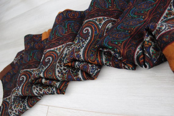 Fendi big silk vintage scarf, made in Italy