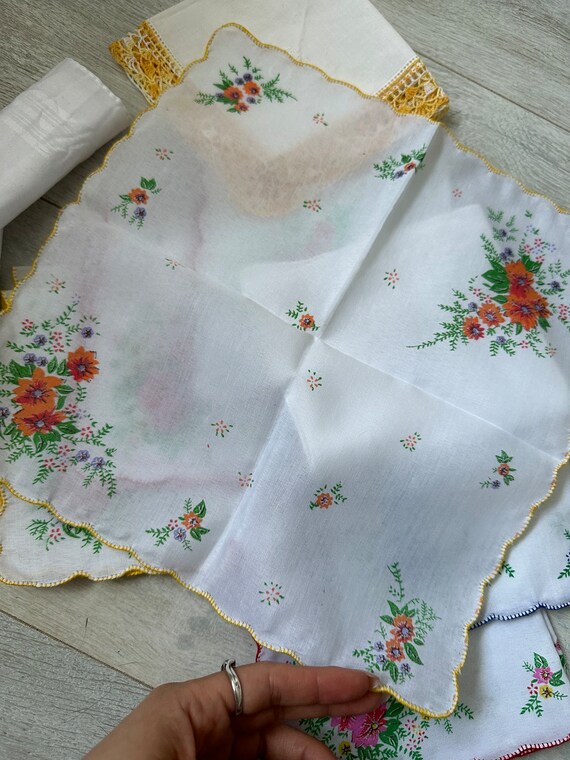 Lot of ten vintage cotton handkerchiefs, set of 10 - image 7