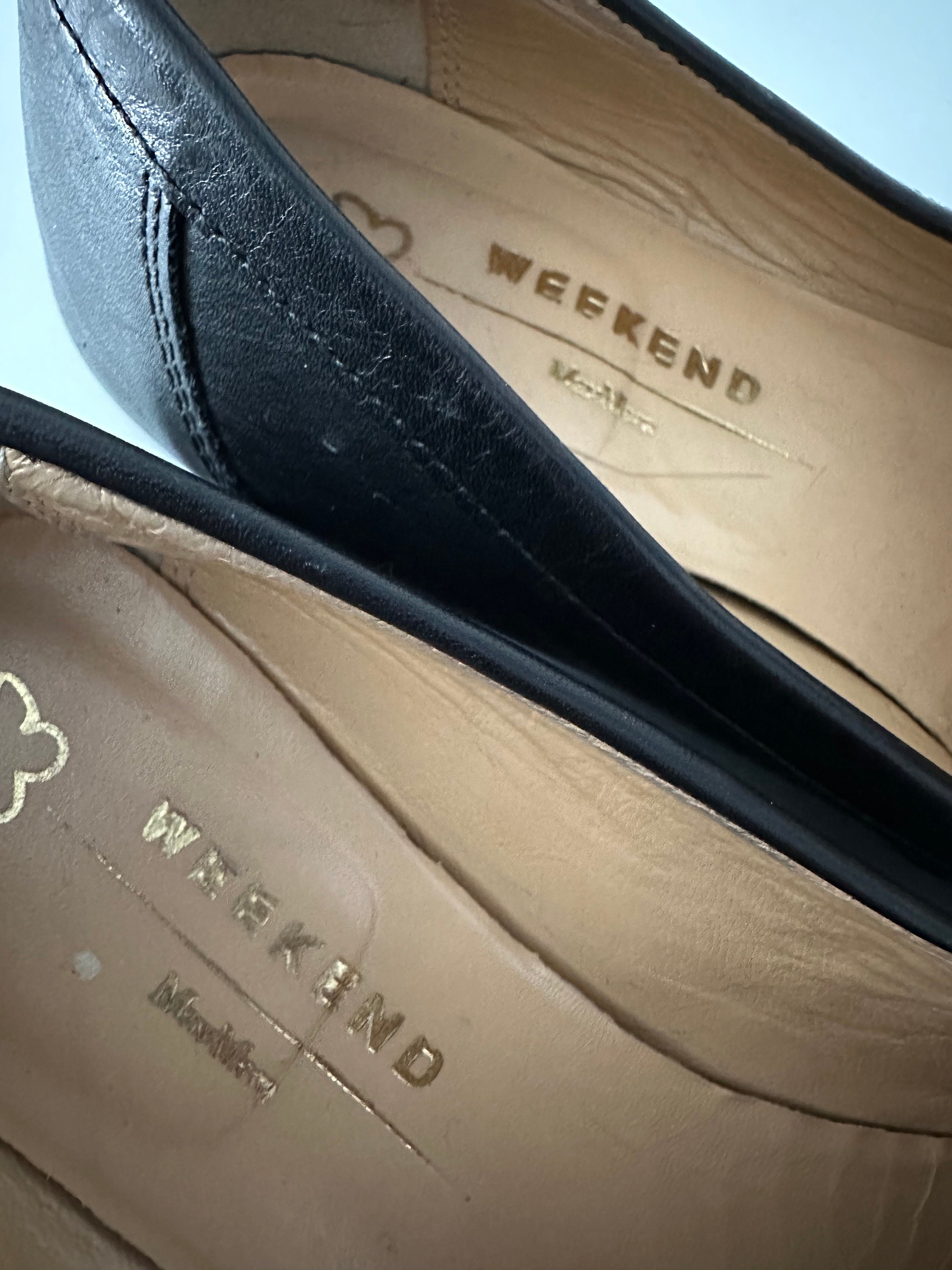 Max Mara Weekend Black Leather Loafers Shoes - Etsy Max Mara Weekend Black Leather Loafers Shoes - Etsy