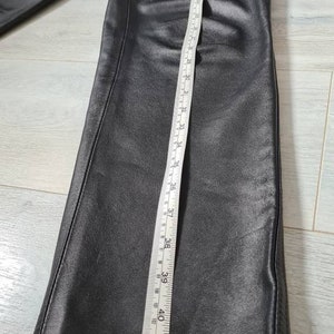 Cambio Black Leather Vintage Pants - Etsy