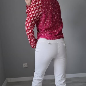 Trussardi vintage white capri pants imagem 2