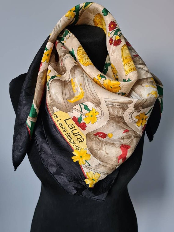 Laura Di Laura Biagiotti Silk Vintage Scarf 