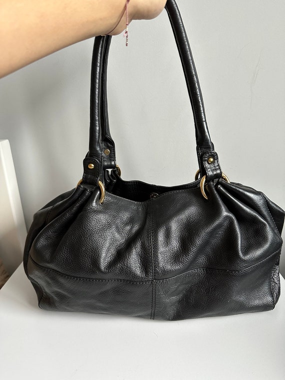 Laura Ashley black leather bag - Gem