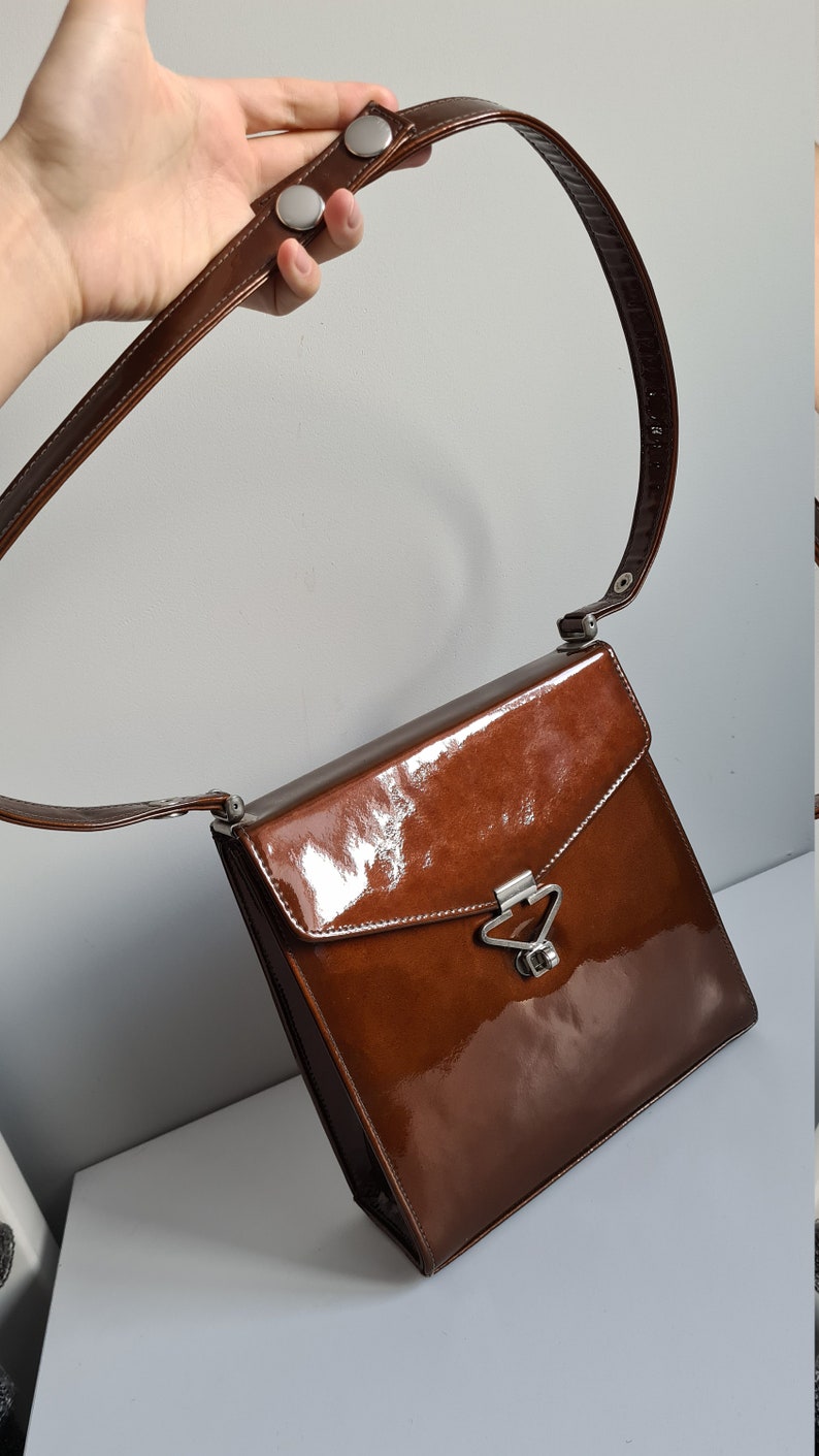 genuene leather by MacLaren Norvich England Mac Laren vintage bag