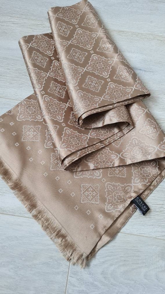 Coveri collection silk scarf, men's silk scarf, un