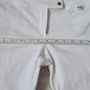 Trussardi vintage white capri pants imagem 8