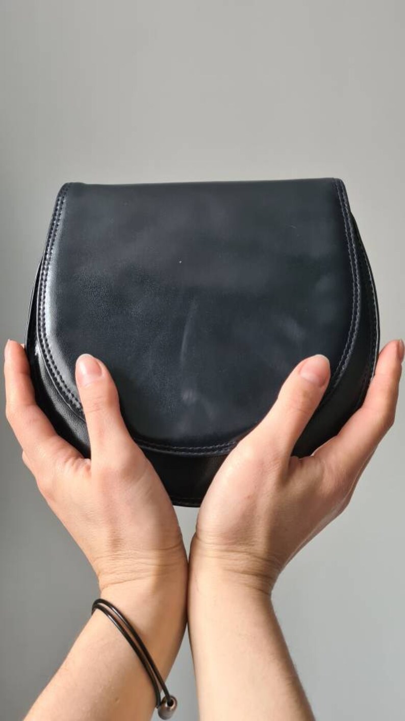 Bally Vintage Leather Crossbody Bag Etsy