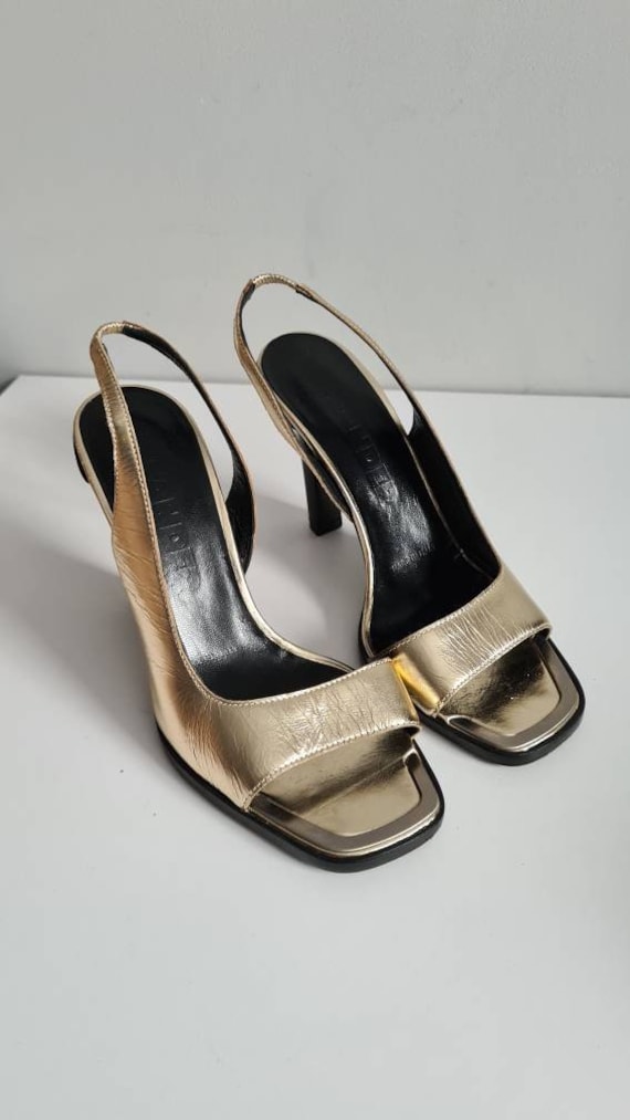 Jil Sander gold leather vintage 35 size