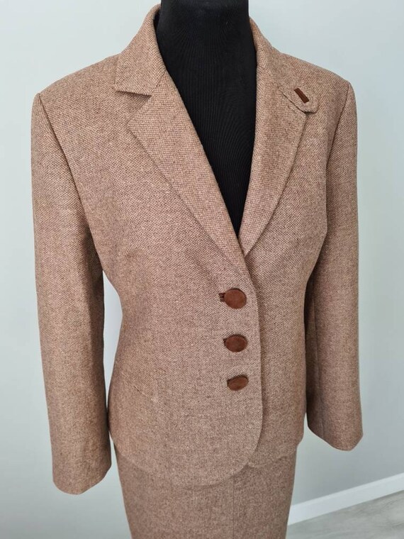 Blumarine vintage wool suit, jacket skirt - image 5