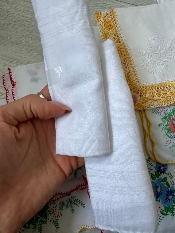 Lot of ten vintage cotton handkerchiefs, set of 10 - image 4