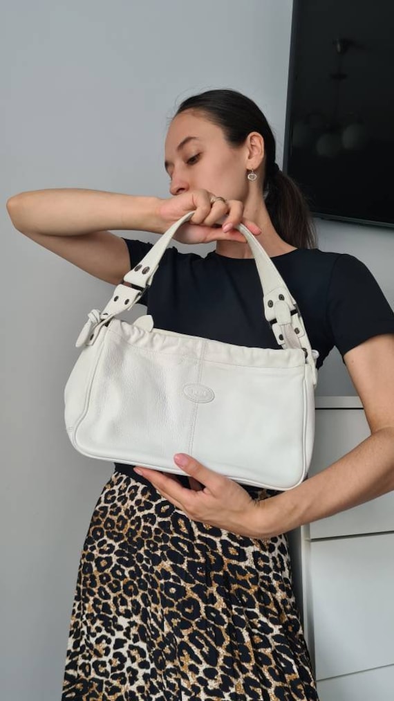 Wit leren Tod s tas Etsy Nederland