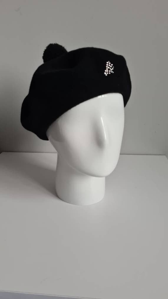 Sonia Rykiel Paris wool black beret, vintage hat