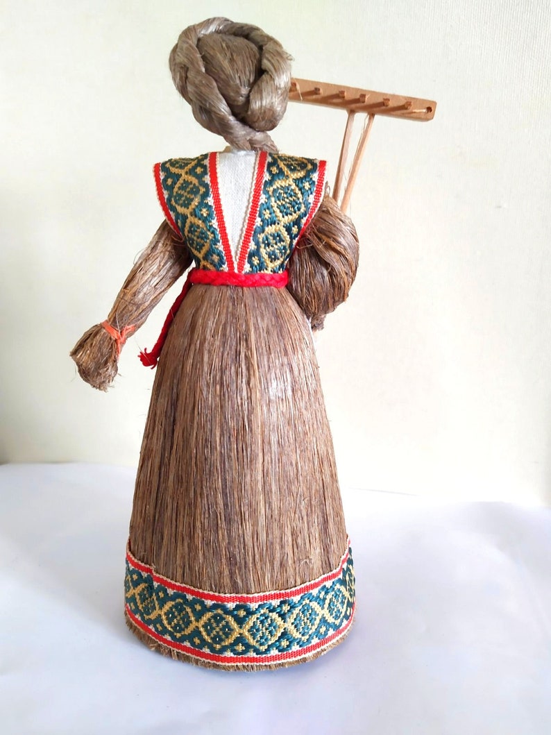 Handmade Straw Doll Vintage Collectible Thatch Dolls Gift Etsy