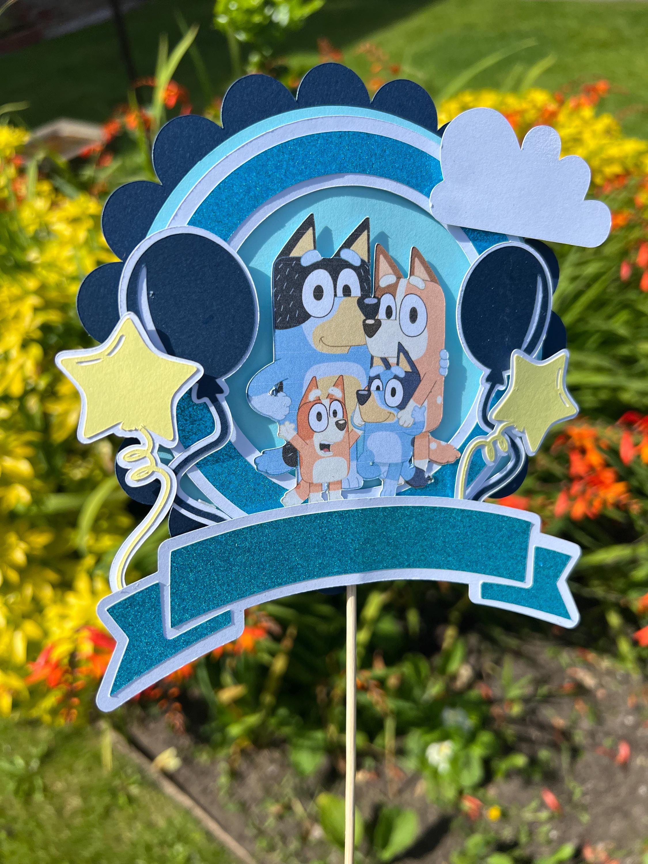 Bluey cake topper
