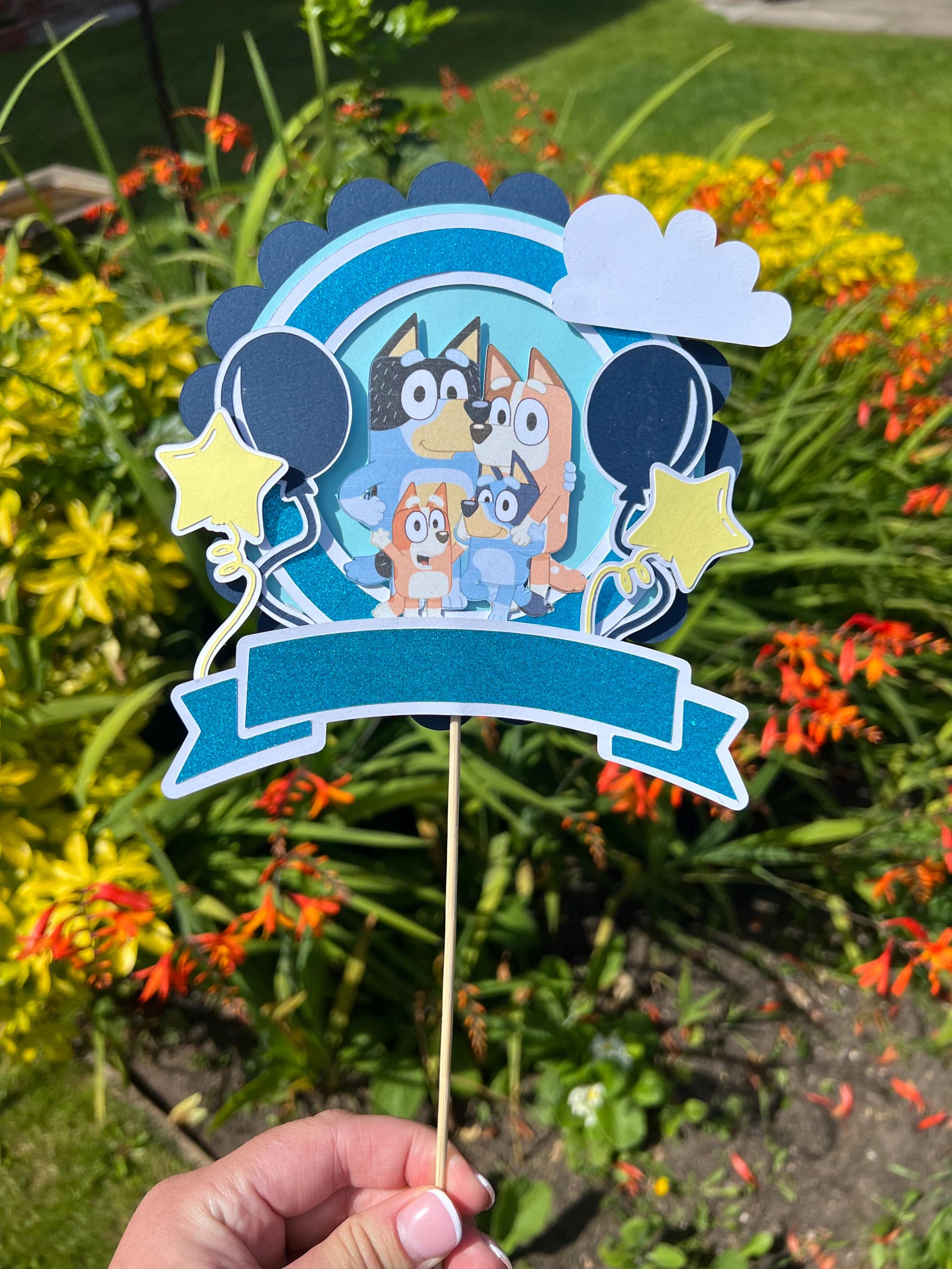 Bluey cake topper