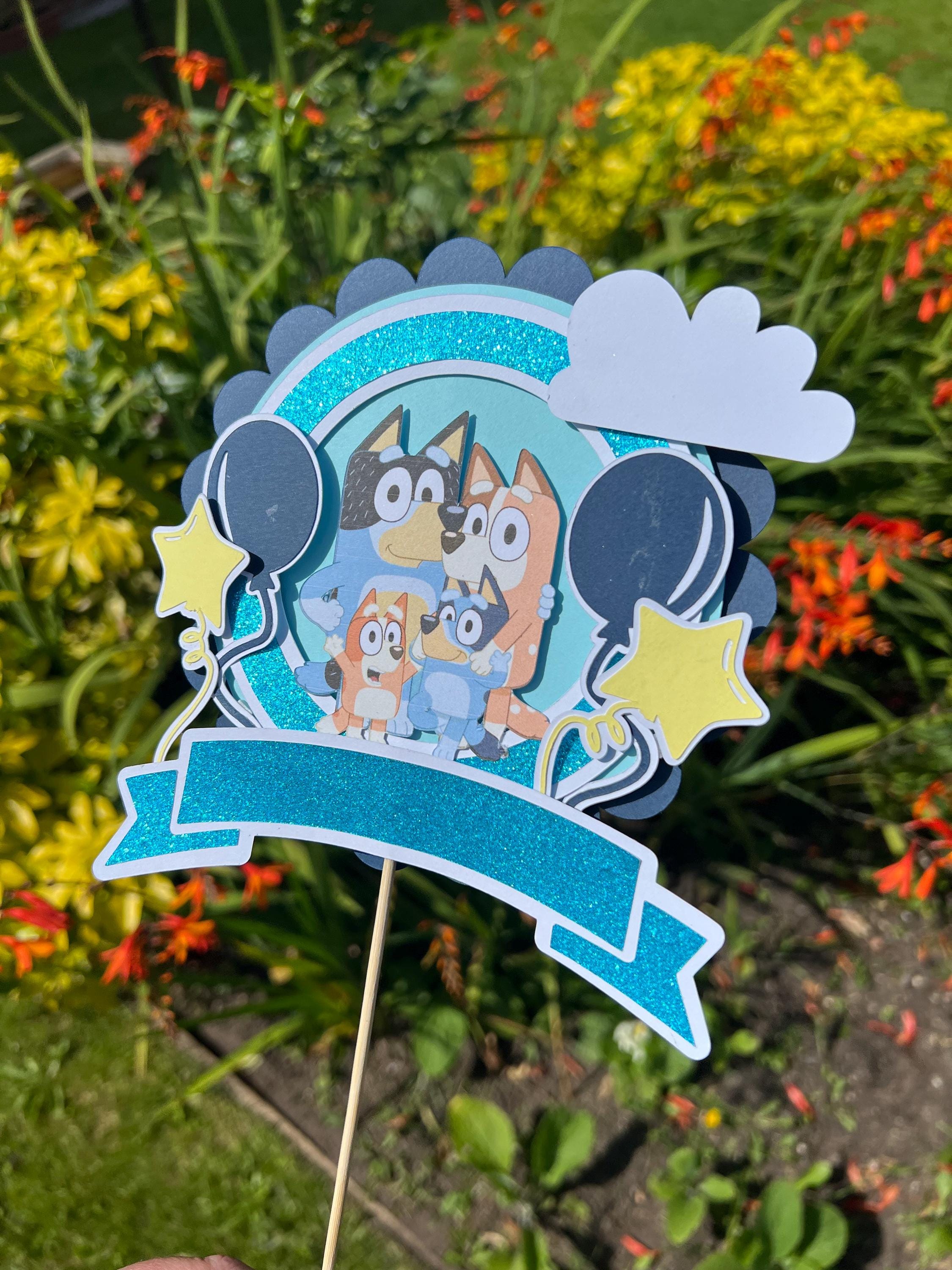 Bluey cake topper