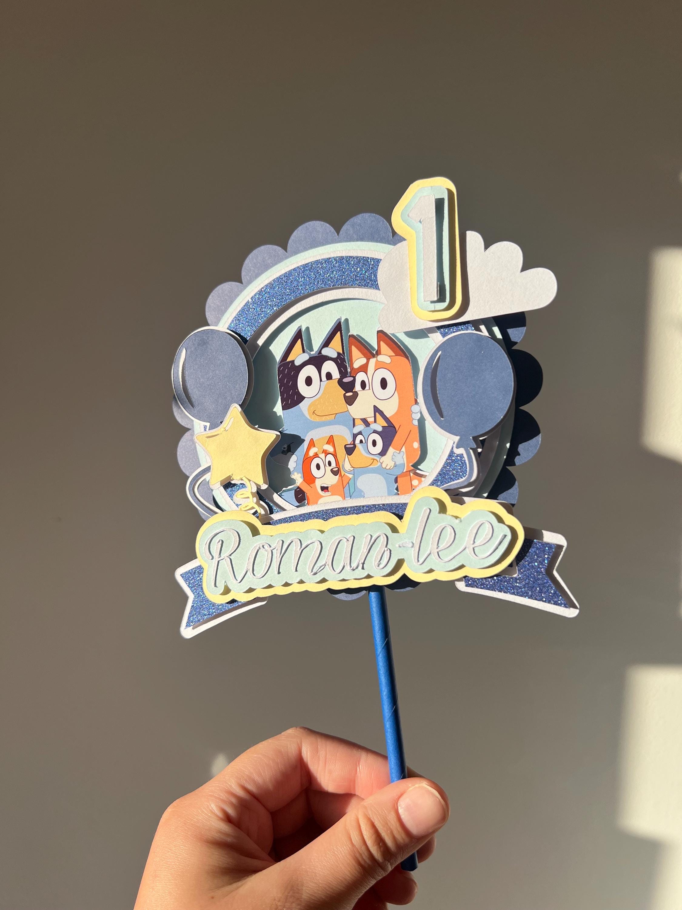 Bluey cake topper