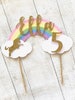 Personalised Cake Topper / Rainbow Cake Topper / Unicorn Cake Topper / Rainbow Birthday / Unicorn Birthday / Custom Cake Topper 