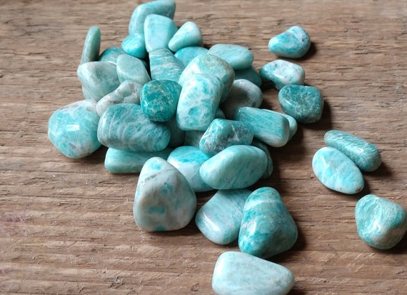 3 Chrysocollas Tumbled, 3 Chrysocolla Stones, 3 Smooth Tumbled Chrysocolla Crystals