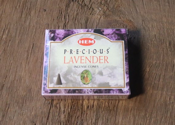 HEM Lavender Cones, HEM Incense, HEM Lavender Incense Cones, Witchcraft Lavender Cones, Lavender Incense for Magick, Green Witch Incense