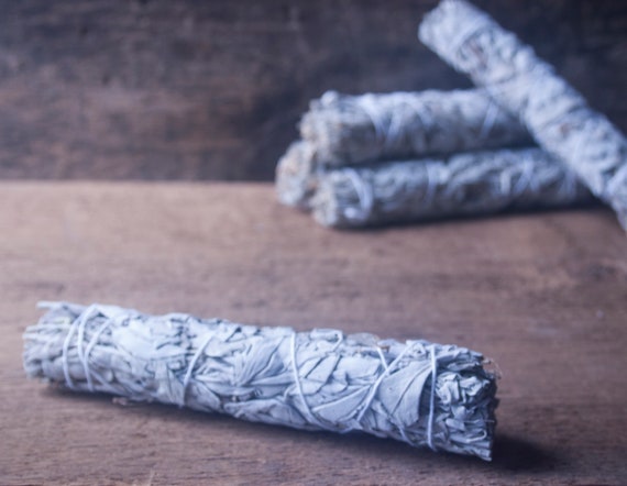 California White Sage bundle, Ethically Harvested White Sage, Witch's White Sage, Sage for Witchcraft, Sage for Clearing by Smoke