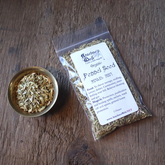 Fennel Seed for Magick, Witch's Fennel Seed, Kitchen Witch's Fennel, Dried Fennel Seed, Spell Components, Fennel for Witchcraft