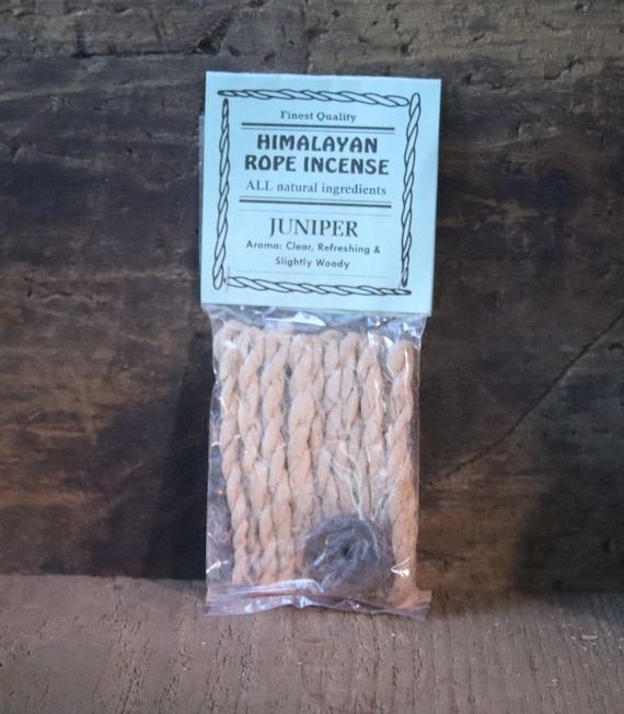 Juniper Tibetan Rope Incense, Rope Incense, Witches Rope Incense, Tibetan Monk's Incense, Rice Paper Incense