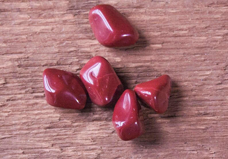 Tumbled Red Jasper Red Jasper Crystals Smooth Tumbled Red Etsy