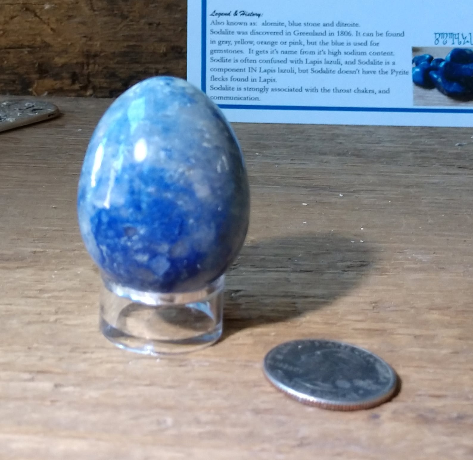 Sodalite Egg Witch's Stone Egg Blue Sodalite Witchy Egg Etsy