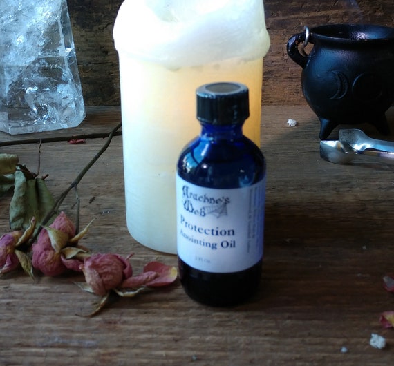 Protection Ritual Oil, Anointing oil for candles, oil for magic, fragrant oil for candle magick, witch's anointing oil for protection