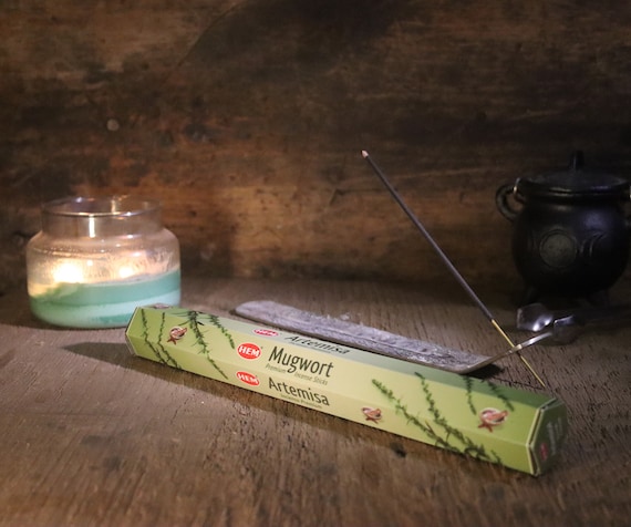 HEM Mugwort Stick Incense, HEM Incense, Mugwort Stick Incense, Witchy Incense, Psychic Spell Incense, Magic Incense