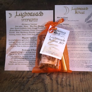 Lughnasadh Ritual Kit, Sabbat Ritual Kit, Witches Lughnasadh Ritual, Magick Lughnasadh Celebration, Witch&#39;s Harvest Rite