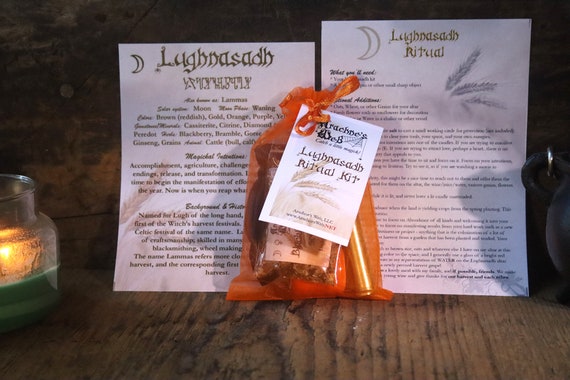 Lughnasadh Ritual Kit, Sabbat Ritual Kit, Witches Lughnasadh Ritual, Magick Lughnasadh Celebration, Witch's Harvest Rite