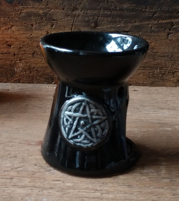 Pentacle Essential Oil Diffuser, Ceramic Essential Oil Diffuser, Witchy Diffuser, Scent Diffuser, Witch's oil Diffuser