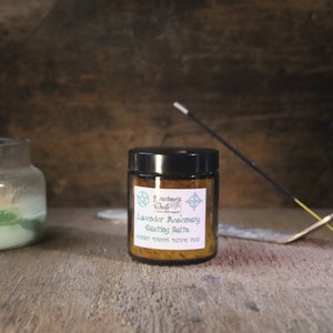 Lavender Rosemary Casting Salt: Magic Circle Sea Salt (4 oz Jar)
