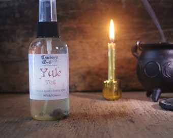 Yule Spray, Room Spray, Holiday Room Spray, Witchy Spray, Witches Clearing Spray, Winter Solstice Holiday Spray