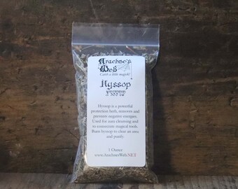 Hyssop for Magick, Dried Hyssop, Witch's Hyssop, Hyssop for Magick, Hyssop for Spells, Hyssop for