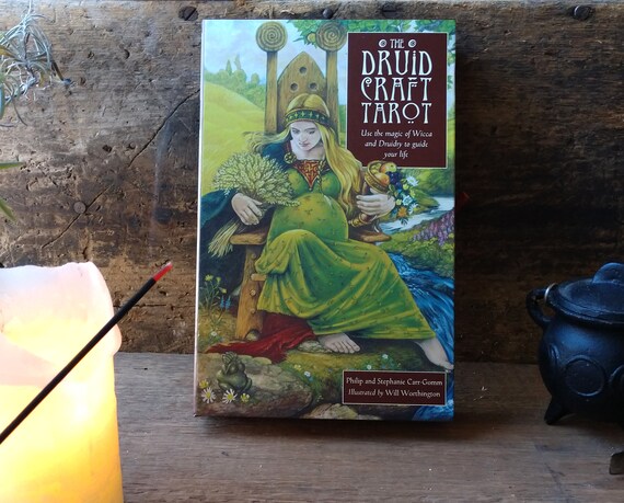 The Druid Craft Tarot, Celtic Tarot Deck and book, Tarot Set, Traditional Tarot Deck with Book, Witchy Tarot DEck with Book