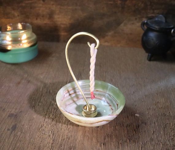 Rope Incense Burner, Brass Rope Burner, Burner for Rope Incense, Burner for Tibetan Rope Incense, Adaptable Incense Burner